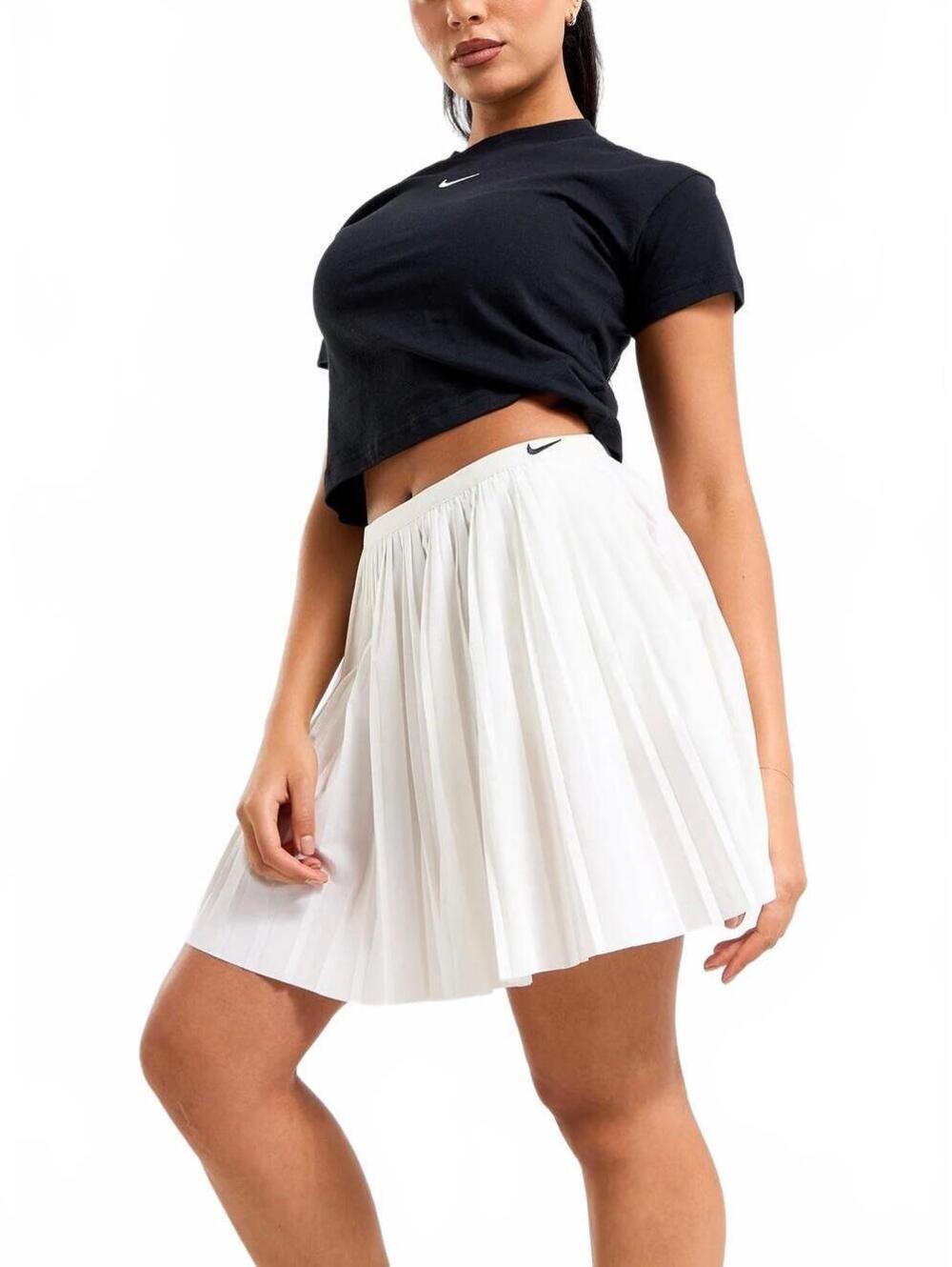 Nike Sportswear Women's Pleated Skirt NWT Sail/Black Large